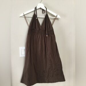 Billabong Textured Brown Dress